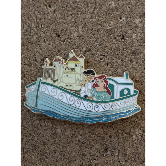 Disney WDI Little Mermaid Ariel Eric Storybook Canal Boat Ride Pin LE 300 HTF - Picture 1 of 3